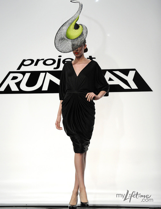 Illustration for article titled Heavenly Hats Paired With Fugly Frocks On Project Runway